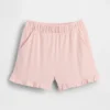 Pantalones cortos con volantes, fáciles de poner y combinables, para bebés y niños pequeños