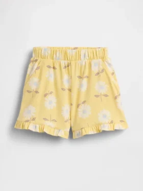 Pantalones cortos con volantes, fáciles de poner y combinables, para bebés y niños pequeños