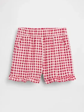 Pantalones cortos con volantes, fáciles de poner y combinables, para bebés y niños pequeños