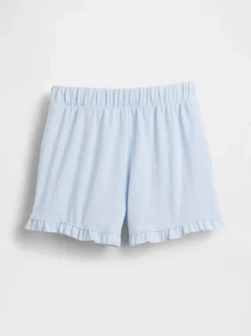 Pantalones cortos con volantes, fáciles de poner y combinables, para bebés y niños pequeños