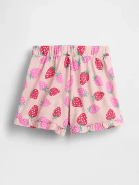 Pantalones cortos con volantes, fáciles de poner y combinables, para bebés y niños pequeños