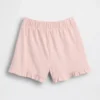 Pantalones cortos con volantes, fáciles de poner y combinables, para bebés y niños pequeños