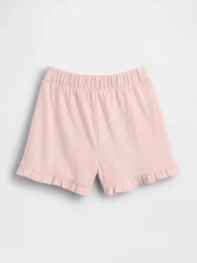 Pantalones cortos con volantes, fáciles de poner y combinables, para bebés y niños pequeños