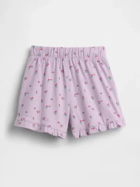 Pantalones cortos con volantes, fáciles de poner y combinables, para bebés y niños pequeños