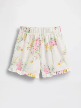 Pantalones cortos con volantes, fáciles de poner y combinables, para bebés y niños pequeños