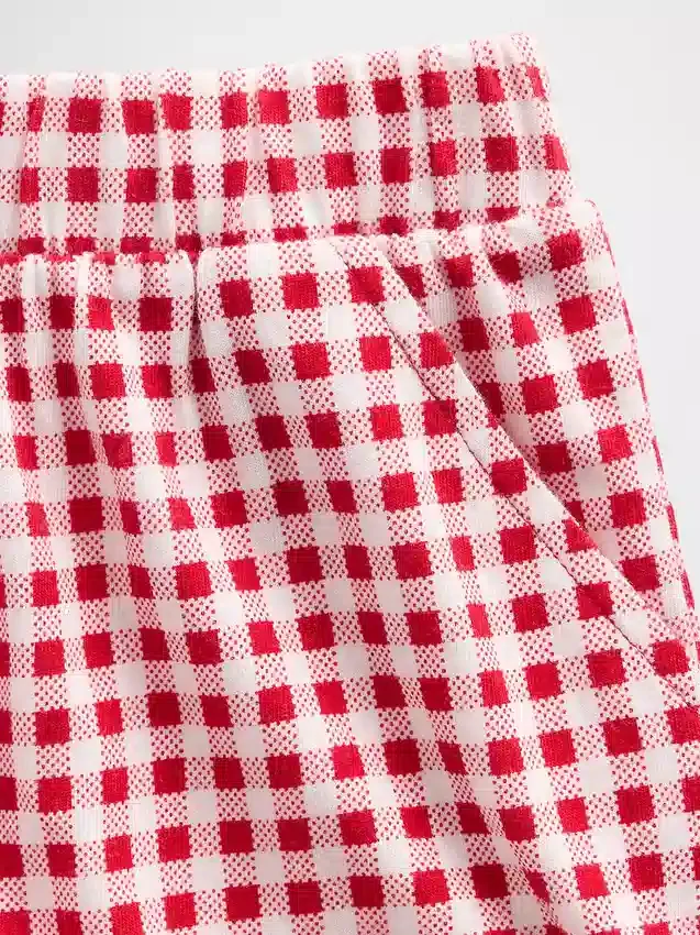 Pantalones cortos con volantes, fáciles de poner y combinables, para bebés y niños pequeños