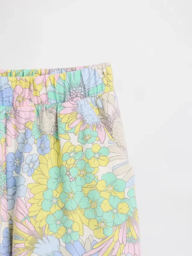 Pantalones cortos con volantes, fáciles de poner y combinables, para bebés y niños pequeños