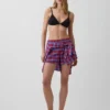 Pantalones cortos de 4" con estampado de cuadros en tejido seersucker