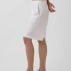 Pantalones cortos de 9" de talle bajo en mezcla de lino