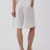 Pantalones cortos de 9" de talle bajo en mezcla de lino