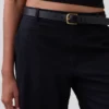 Pantalones cortos de 9" de talle bajo en mezcla de lino