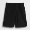 Pantalones cortos de 9" de talle bajo en mezcla de lino