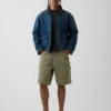 Pantalones cortos de carpintero de denim holgados de 9"