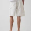 Pantalones cortos de carpintero de denim holgados de 9"