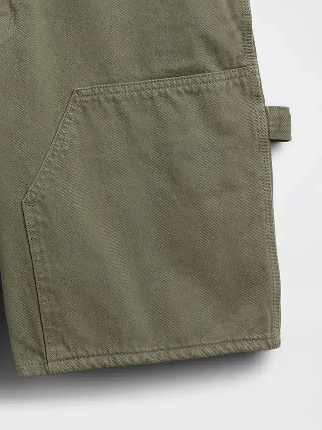 Pantalones cortos de carpintero de denim holgados de 9"