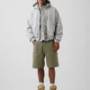 Pantalones cortos de carpintero de denim holgados de 9"