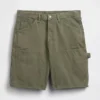 Pantalones cortos de carpintero de denim holgados de 9"