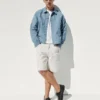 Pantalones cortos de carpintero de denim holgados de 9"