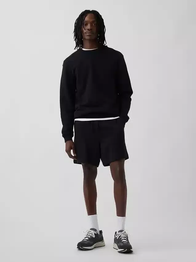 Pantalones cortos de chándal de felpa francesa de gran gramaje para adultos