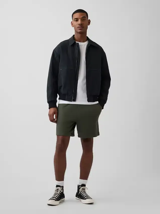 Pantalones cortos de chándal de felpa francesa de gran gramaje para adultos