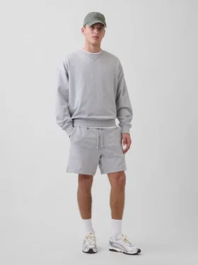 Pantalones cortos de chándal de felpa francesa de gran gramaje para adultos