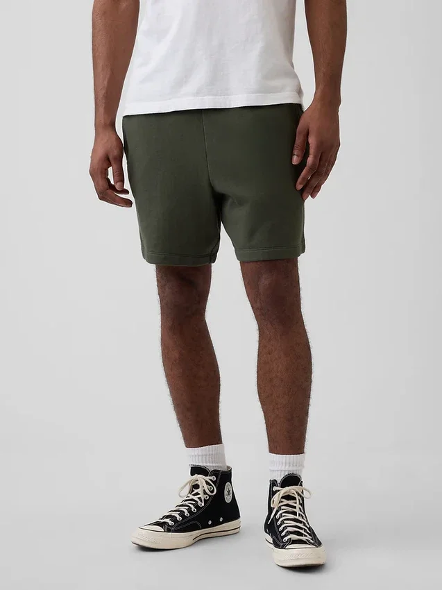 Pantalones cortos de chándal de felpa francesa de gran gramaje para adultos