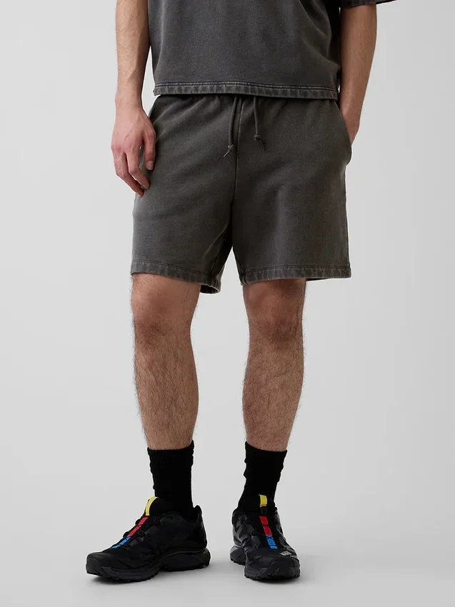 Pantalones cortos de chándal de felpa francesa de gran gramaje para adultos