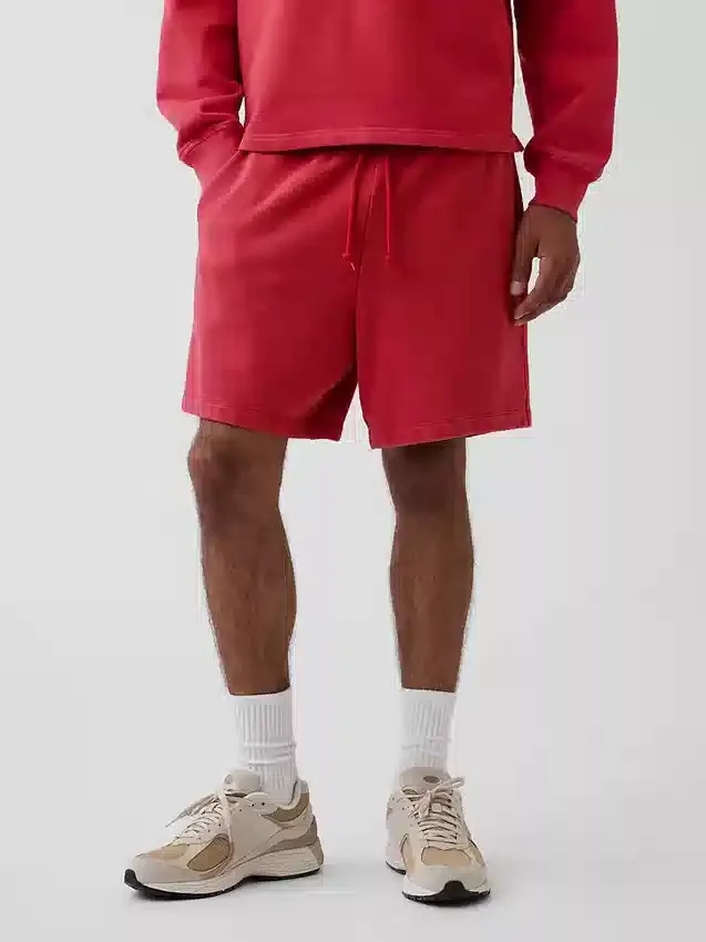 Pantalones cortos de chándal de felpa francesa de gran gramaje para adultos