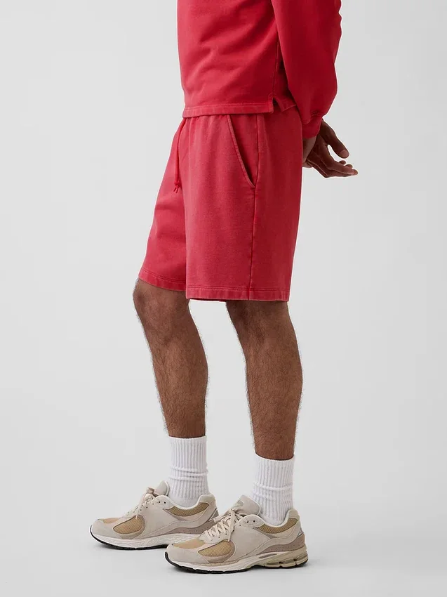 Pantalones cortos de chándal de felpa francesa de gran gramaje para adultos
