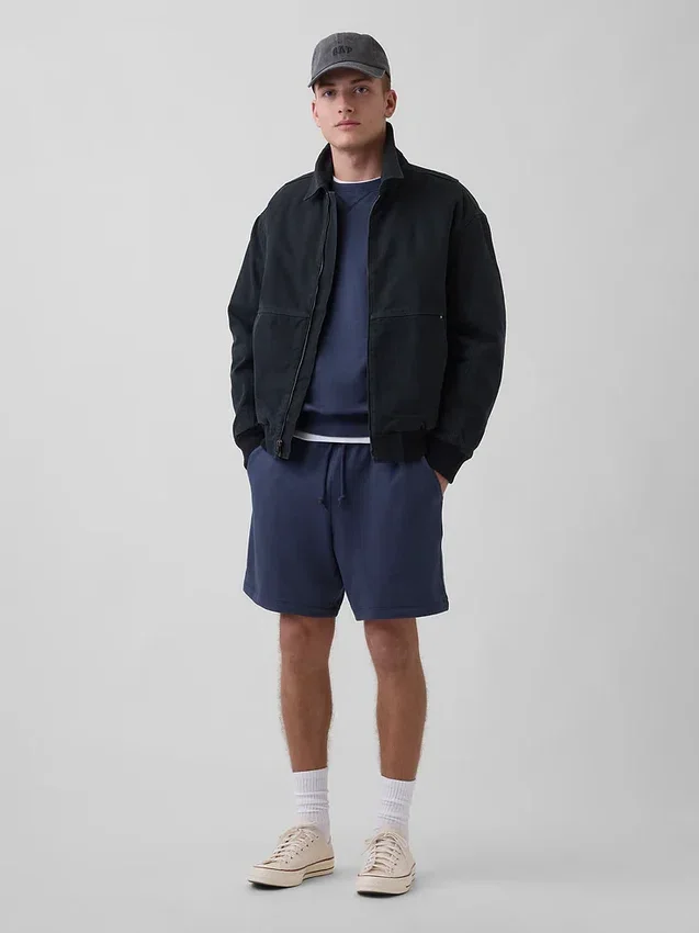 Pantalones cortos de chándal de felpa francesa de gran gramaje para adultos