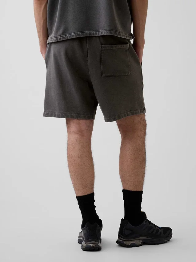Pantalones cortos de chándal de felpa francesa de gran gramaje para adultos