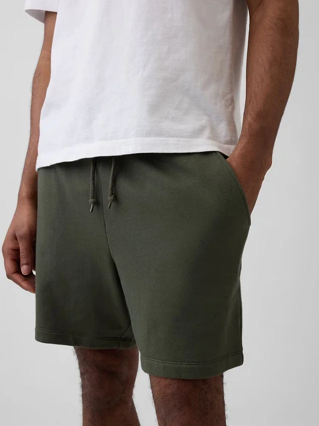 Pantalones cortos de chándal de felpa francesa de gran gramaje para adultos