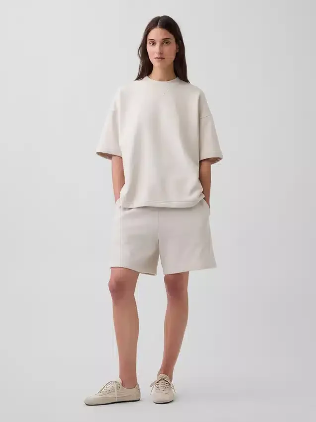 Pantalones cortos de chándal de felpa francesa de gran gramaje para adultos