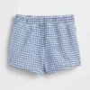 Pantalones cortos de denim a cuadros vichy estilo marinero para bebés y niños pequeños