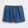 Pantalones cortos de denim ultrasuaves de talle medio
