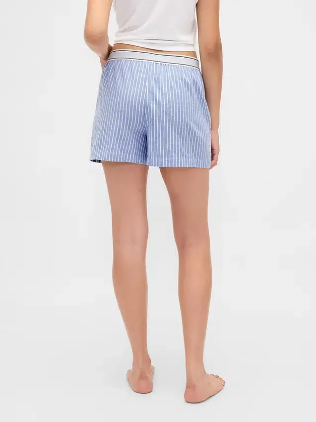 Pantalones cortos de franela con logotipo