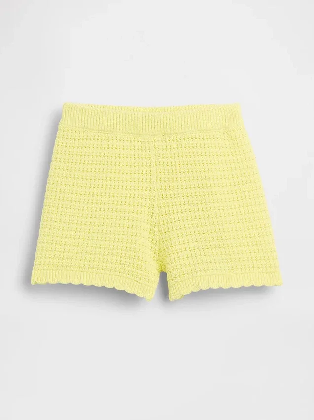 Pantalones cortos de ganchillo para bebés y niños
