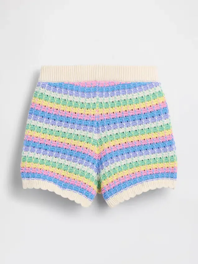 Pantalones cortos de ganchillo para bebés y niños