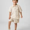 Pantalones cortos de gasa de algodón estampados para bebés y niños pequeños