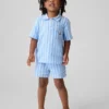 Pantalones cortos de gasa de algodón estampados para bebés y niños pequeños