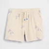 Pantalones cortos de gasa de algodón estampados para bebés y niños pequeños