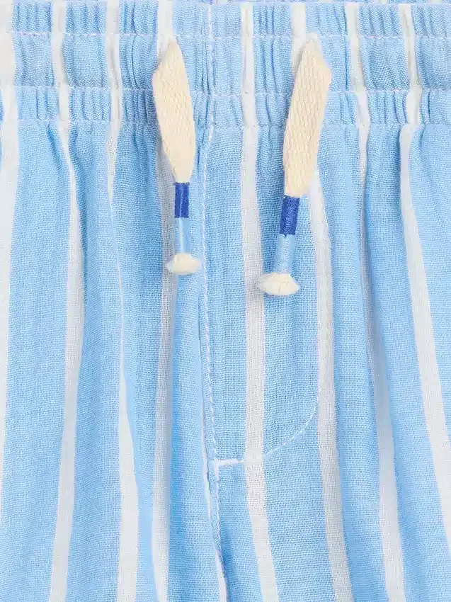 Pantalones cortos de gasa de algodón estampados para bebés y niños pequeños
