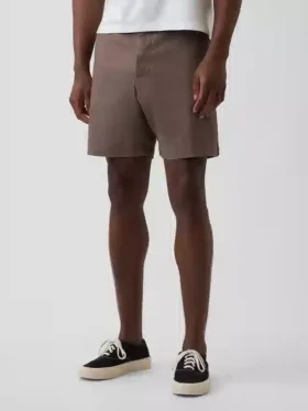 Pantalones cortos de lino y algodón de 7,5″