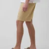 Pantalones cortos de lino y algodón de 7,5"