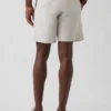 Pantalones cortos de lino y algodón de 7,5"