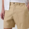 Pantalones cortos de lino y algodón de 7,5"