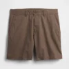 Pantalones cortos de lino y algodón de 7,5"