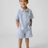 Pantalones cortos de lino y algodón para bebés y niños pequeños
