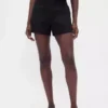 Pantalones cortos de mezcla de lino de talle medio de 4"