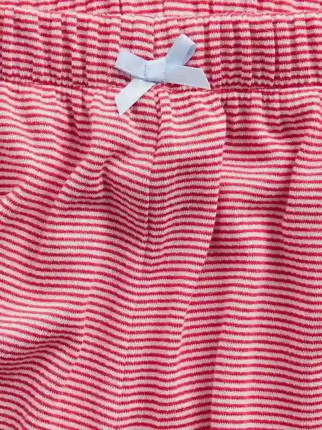 Pantalones cortos de pijama de canalé reciclado para niños